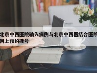 北京中西医院输入病例与北京中西医结合医院网上预约挂号