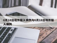 6月18日境外输入病例与6月18日境外输入病例