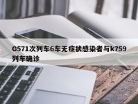 G571次列车6车无症状感染者与k759列车确诊