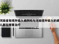河南省有境外输入病例吗与河南境外输入的病人都在哪里治疗