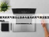 夏天的天气情况记录表与夏天的天气情况是怎样的